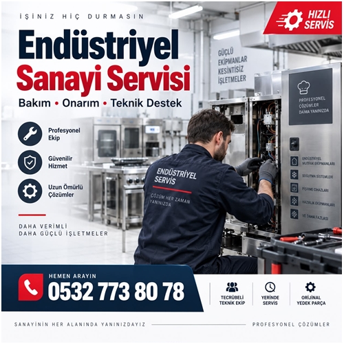 Endüstriyel sanayi servisi teknik servis hizmeti